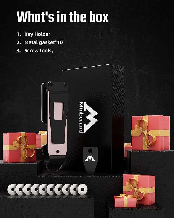 Key Organizer Compact Key Holder Metal Key Chain Minimalist key case key holder for keychain Secures 1-5 Keys