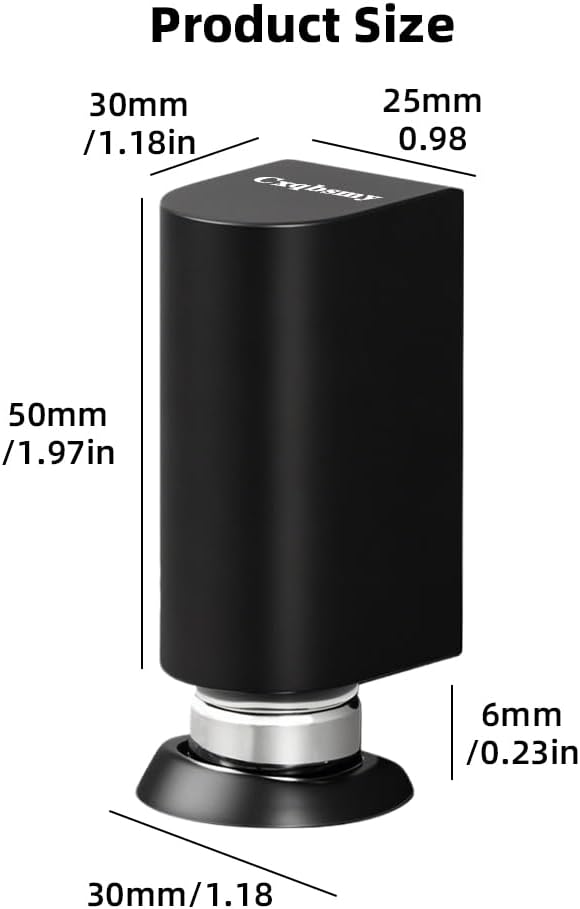 Windproof Magnetic Door Stoppers, Punch-Free Mechanical Floor Door Stop, Adjustable Height for Door Gaps, Heavy Duty Door Holder to Keep Door Open, No-Drill/Screws, Black Matte