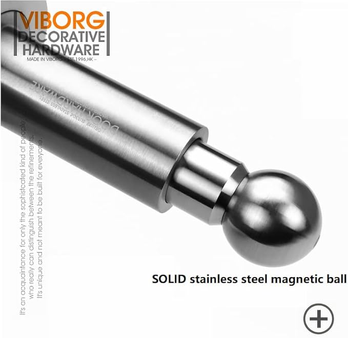 VIBORG Deluxe Solid Sus304 Stainless Steel Extra-Thick Casting Heavy Duty Adjustable Powerful Floor or Wall Mount Mounted Magnetic Doorstops Door Stopper Door Stop (1)