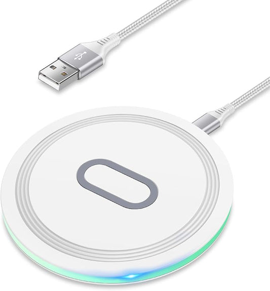 Wireless Samsung S24 FE Phone Charger for Android Wireless Fast Charging Pad Compatible for Galaxy S26 S25 Ultra S23 S22 S21 S20 FE Z Fold Flip 7 6 5, Moto G Stylus/Power,15W Wireless Charger Station