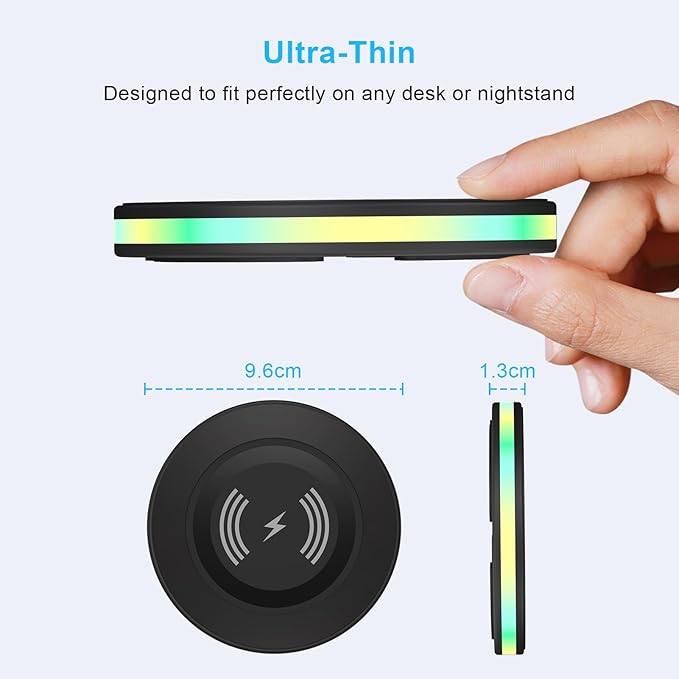 Wireless Charger Samsung Fast Charging Pad Wireless Phone Charger for Android Samsung Galaxy S26 S25 Ultra S25 S24 S23 S22 S21,Wireless Charging Station Cargador Inalámbrico para for iPhone 17 16