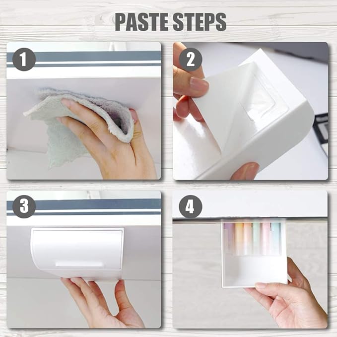 YOOUSOO 2 Pack Under Desk Drawer Organizer, Slide Out Pencil Holder, Desk Drawer Attachment, Plastic Desk Accessories & Workspace Organizers, Hidden Desktop Organizer Self-Adhesive