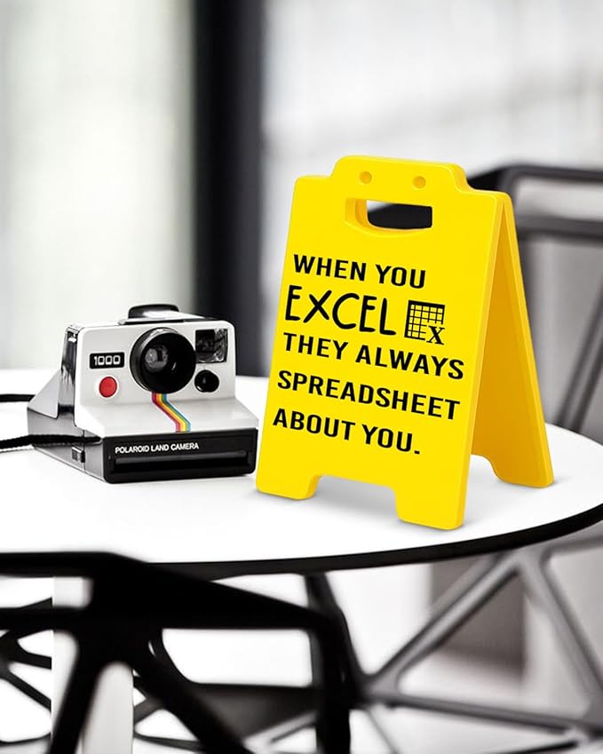 They Always Spreadsheet About You Sign, Funny Accountant Office Desk Sign Office Cubicle Decor Humor Accounting Gifts for Accountant CPA Coworker Boss