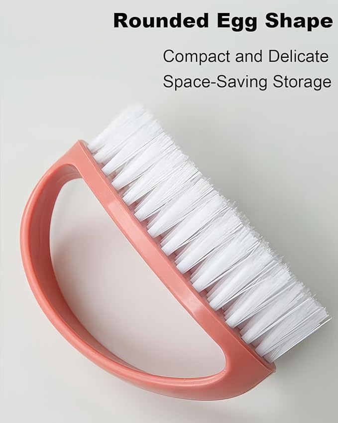 Small Scrub Brush for Cleaning - 4 Pack Scrubbing Brushes with Stiff Nylon Bristles Heavy Duty Cleaning Brush Multi-Purpose Scrub Brushes for Household Cleaning-Small Size