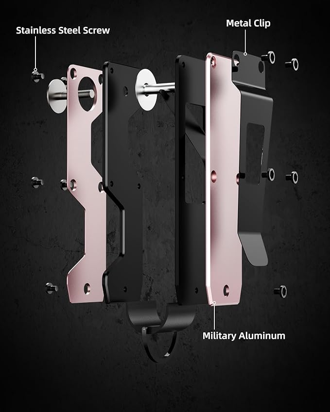 Key Organizer Compact Key Holder Metal Key Chain Minimalist key case key holder for keychain Secures 1-5 Keys