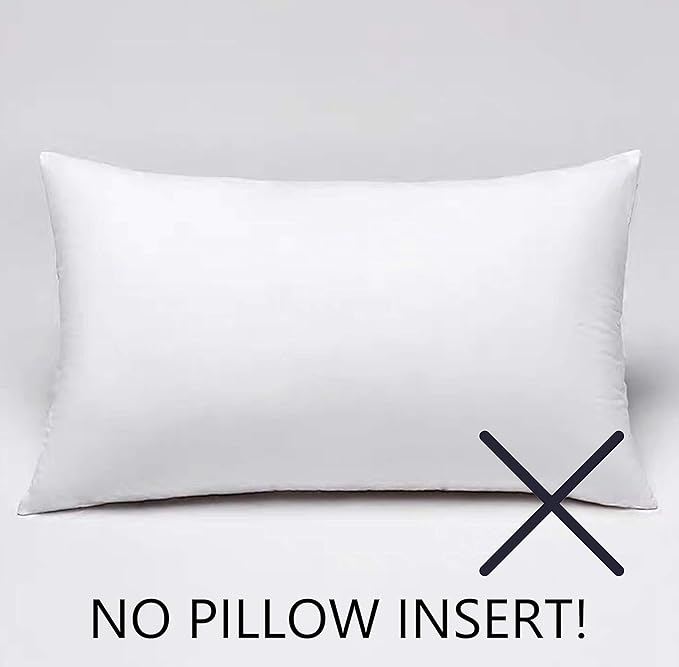 UGASA Pack of 2 Christmas Velvet Pillow Covers Striped, Soft Textured Throw Cushion Case Set, Accent Corduroy Lumbar Pillowcases with Hidden Zipper for Home Decor Indoor Outdoor (12"x20", Red)