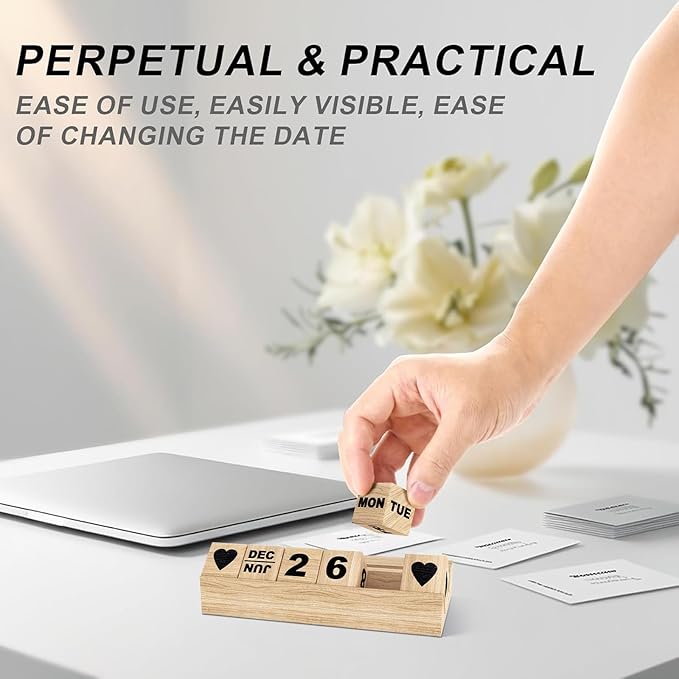 Funny Friendship Gifts, Wooden Block Calendar for Desk, Friend Gifts for Women, I Hope We're Friends Until We Die Desk Sign, Friendship Acrylic Plaque, Birthday Keepsake for Work Besties