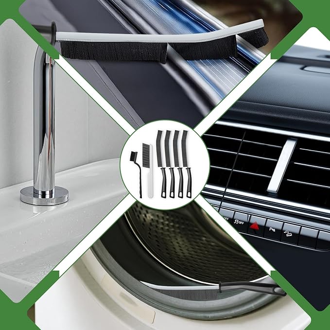 15pcs Crevice Cleaning Brush, Hard Bristle Scrub Brushes Tools, Multifunctional Grout Brush for Home, Bathroom, Ktichen, Window and Corners