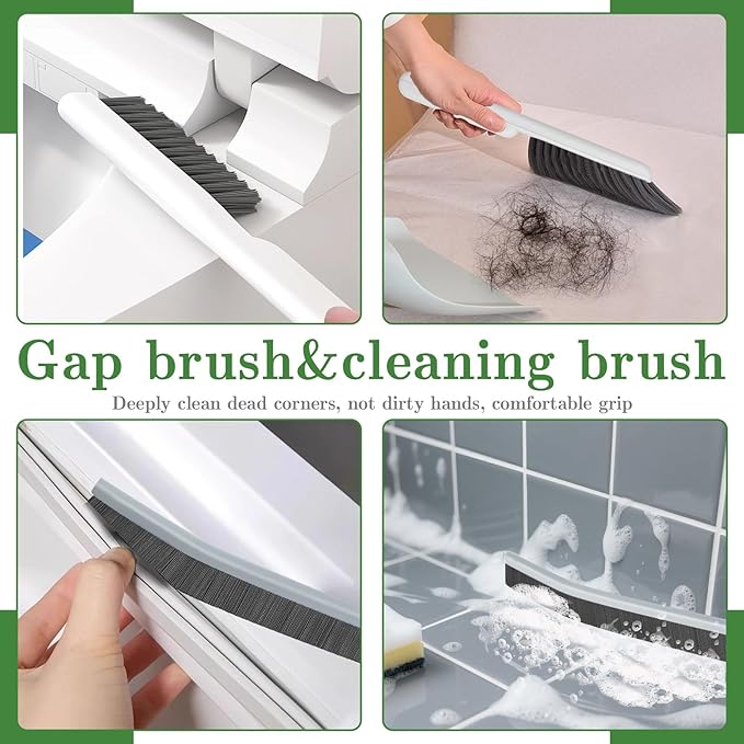 15pcs Crevice Cleaning Brush, Hard Bristle Scrub Brushes Tools, Multifunctional Grout Brush for Home, Bathroom, Ktichen, Window and Corners