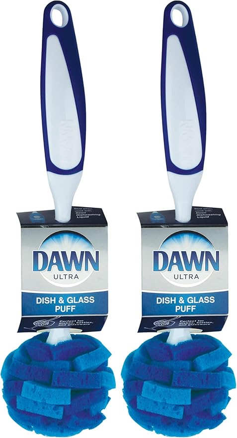Dawn Ultra Puff Glassware and Dish Cleaning Brush (Pack of 2)