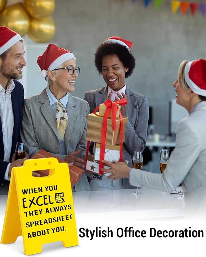 They Always Spreadsheet About You Sign, Funny Accountant Office Desk Sign Office Cubicle Decor Humor Accounting Gifts for Accountant CPA Coworker Boss