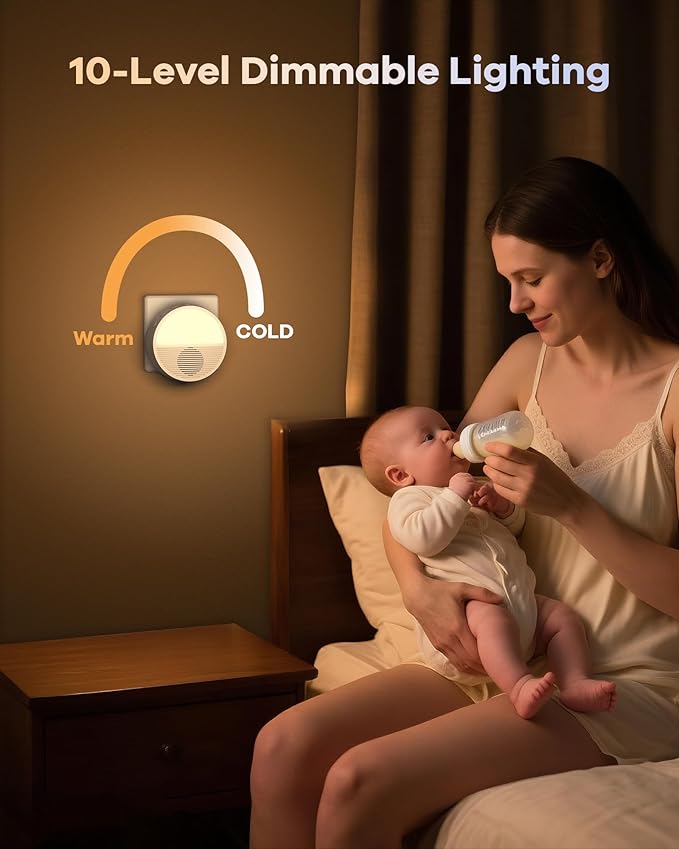 Wall Plug in/Cable Connection White Noise Sound Machine, Seaside Sunset Noise Machines for Sleeping Baby, Adults, White Noise Machine for Office Privacy & Noise Canceling, Clinic Talks, 2 Pack