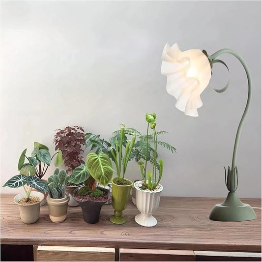 Table Top Grow Light for Indoor Plants – Decorative Desk Plant Light for Succulents Bonsai Cactus, Adjustable Desktop Grow Lights with Base, Cute Office Mini Grow Lamp