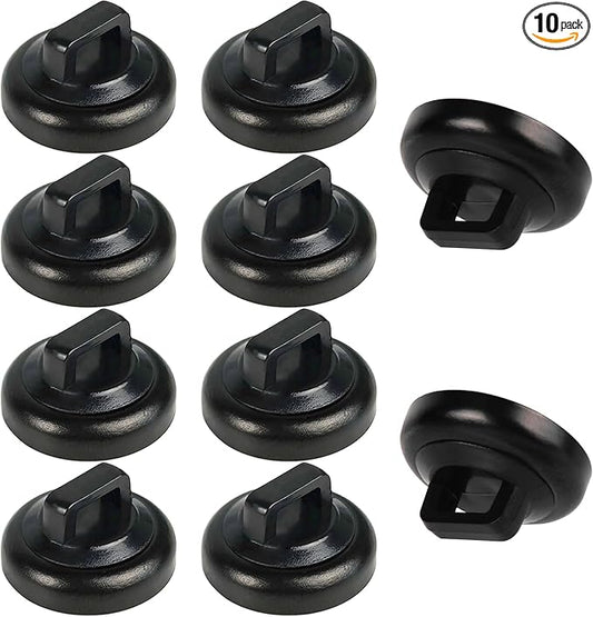 Magnet Zip Tie Mount Clips Magnetic Zip Ties Mount Base Holder Multipurpose Wire Cable Holder Mount Wire Clips Management for Home Office Marine Electrical Wiring (Black, 10 Piece)