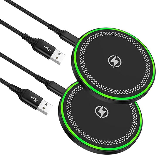 Samsung S25 Wireless Charger Fast Charging Pad Wireless Phone Charger for Android Samsung Galaxy S25 Ultra Edge S24 S23 S22, Cargador Inalámbrico para for iPhone 17 Pro Max Air 17 16 15