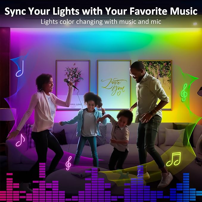 3 Pcs RGB Under Cabinet Lights Kit, Smart App and Remote Control Under Cabinet Lighting, Dimmable Under Counter Lights for Kitchen, Plug in LED Lights Bar for Cabinet, Counter, Workbench, Desk