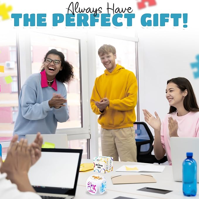 Stress Cube – Squishy Fidget Toy for Adults, Quiet Stress Relief Desk Toy for Office, Anxiety Fidget, Funny Coworker Gift, White Elephant Gift for Men & Women