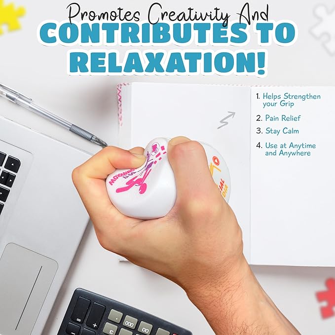 Stress Cube – Squishy Fidget Toy for Adults, Quiet Stress Relief Desk Toy for Office, Anxiety Fidget, Funny Coworker Gift, White Elephant Gift for Men & Women